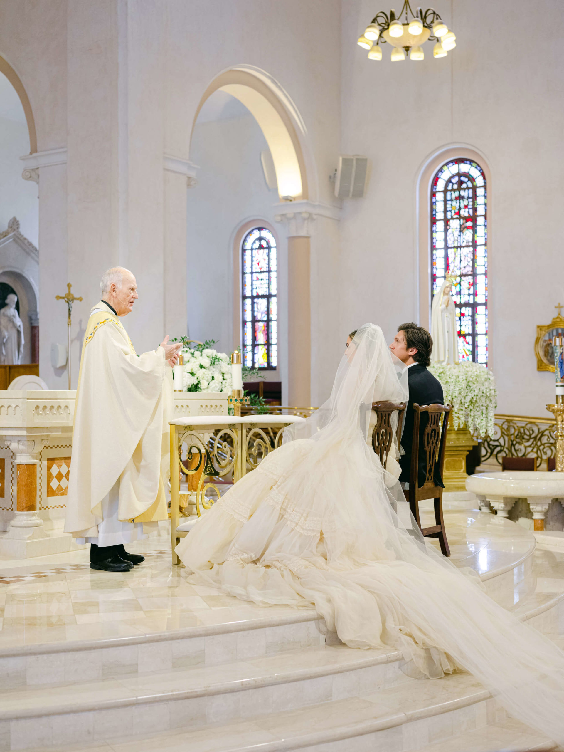 Eunice and Mikey married at St. Patricks Catholic Church in Miami, where she grew up going all her life.