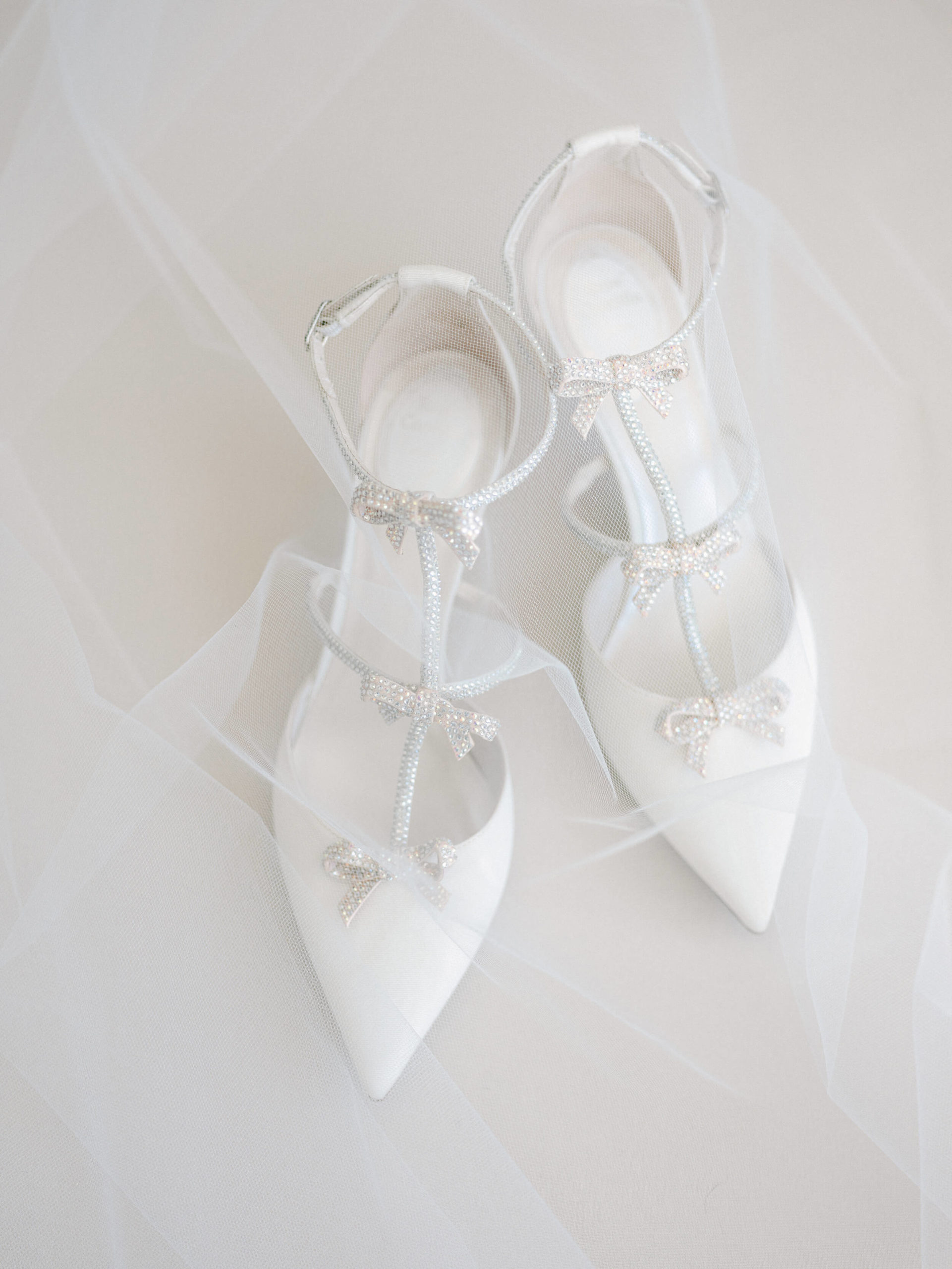 Rene Caovilla white formal bridal shoes