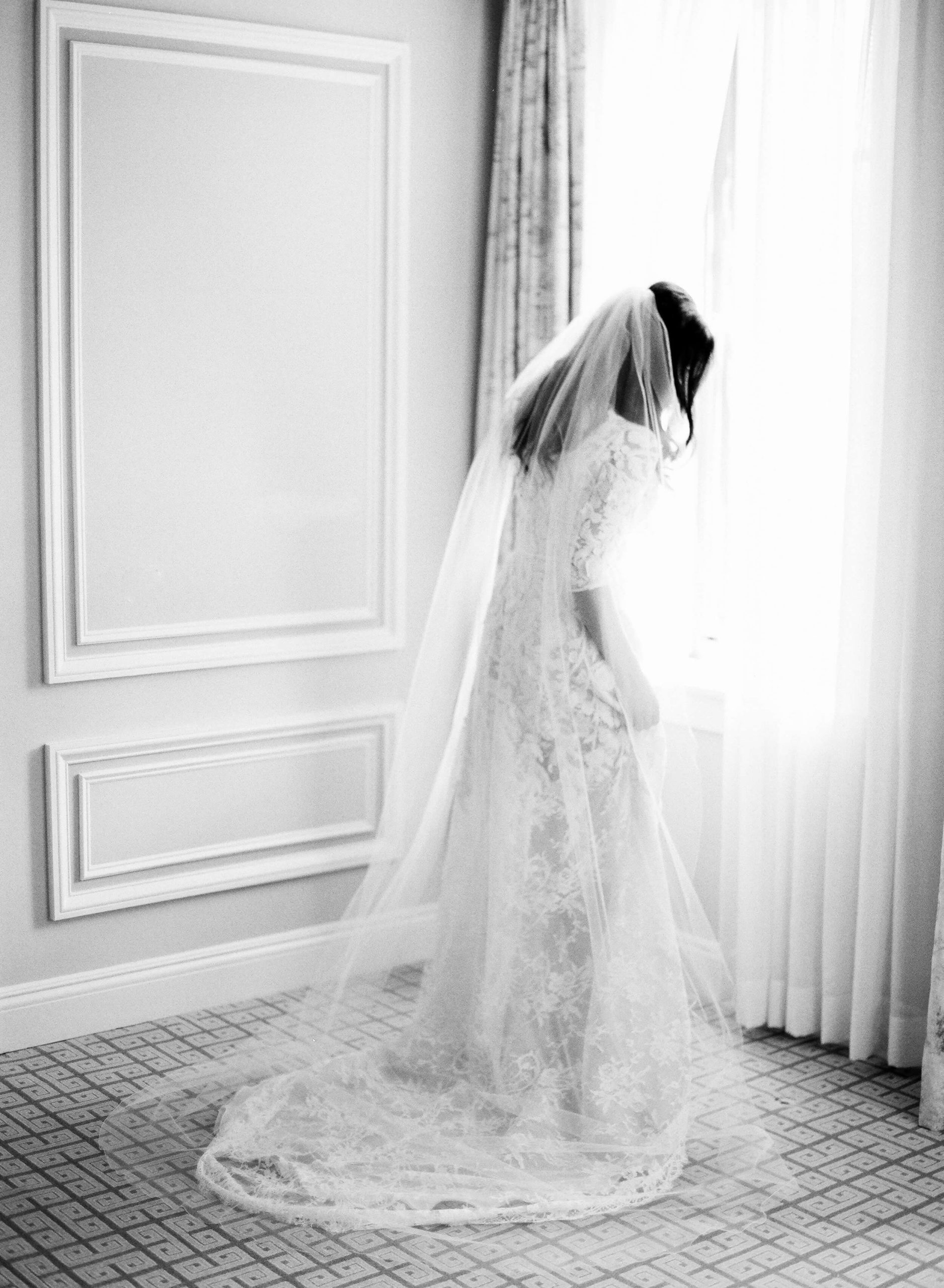 bride in bridal gown