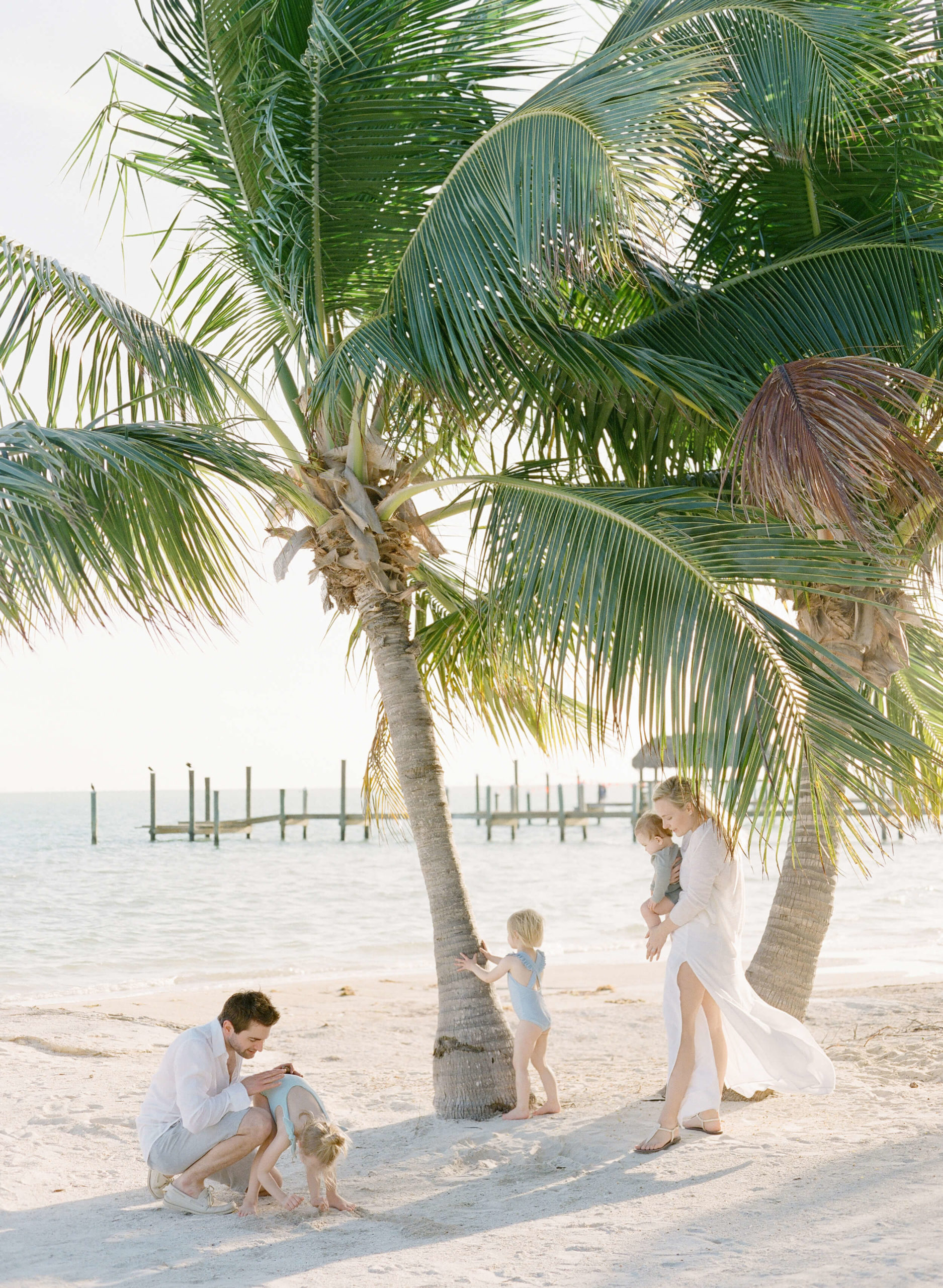 family portrait in Islamorada Florida beach