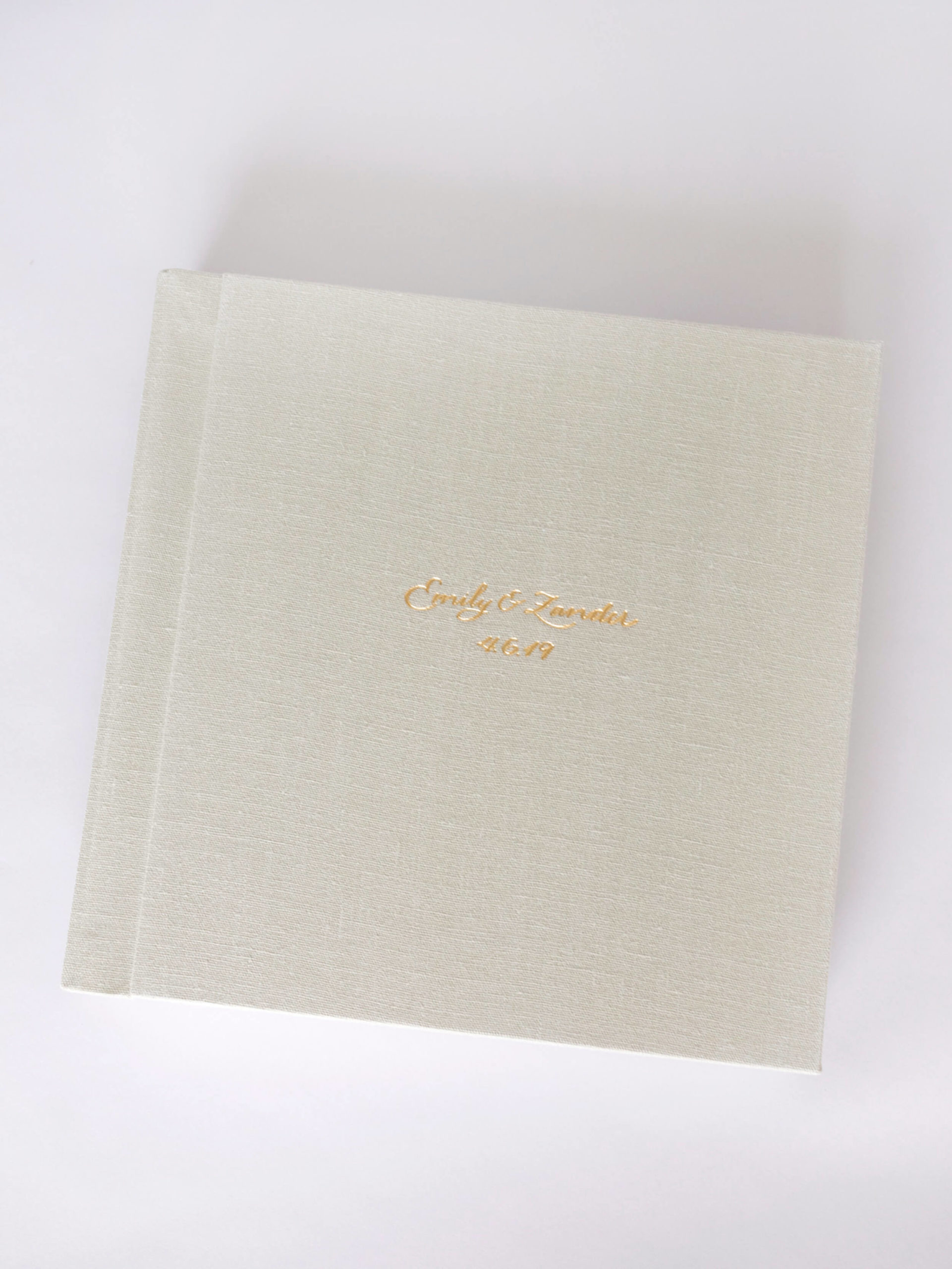 custom wedding album by Priscilla Foster