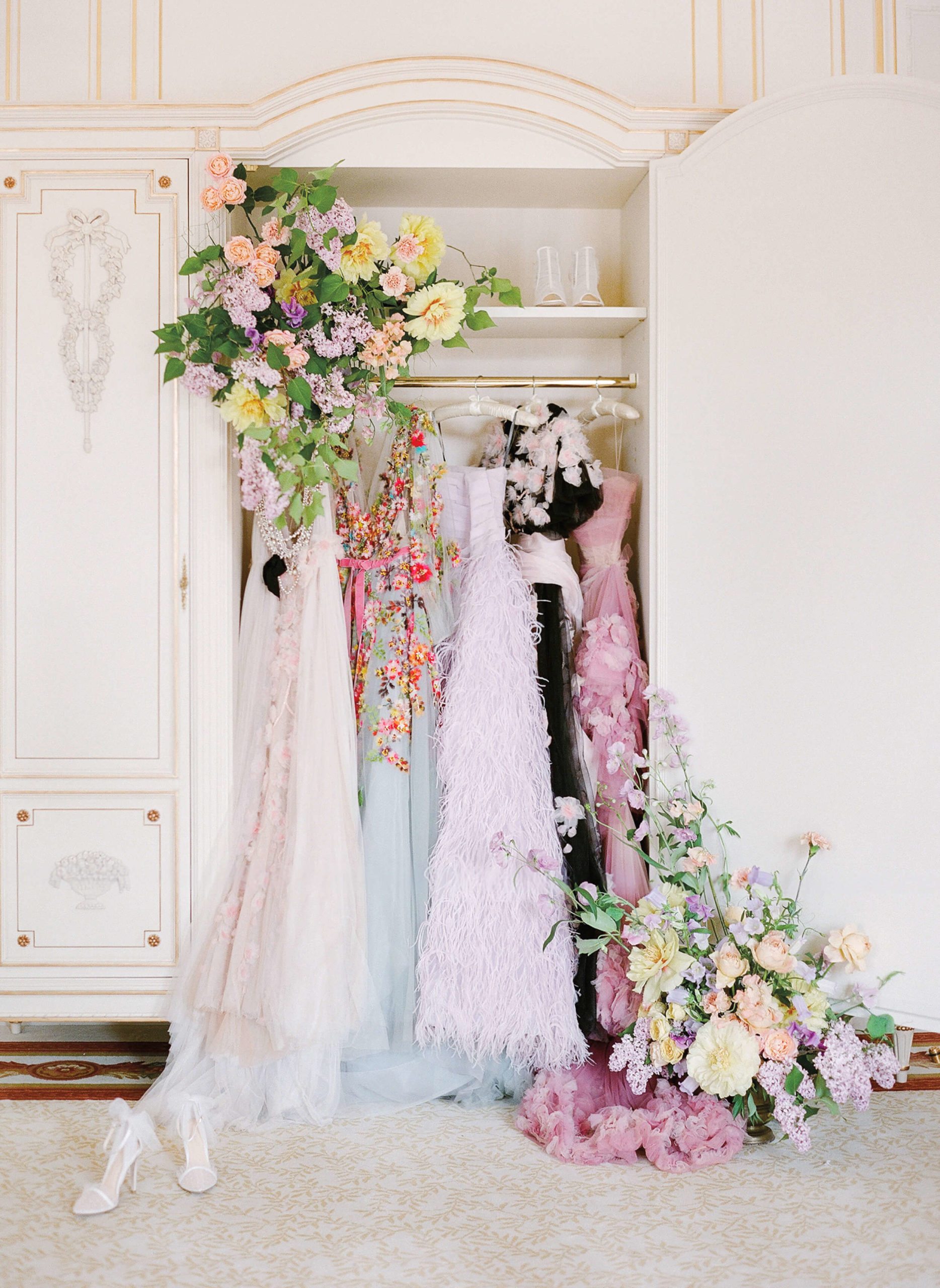 hiring a bridal stylist for access to couture gowns