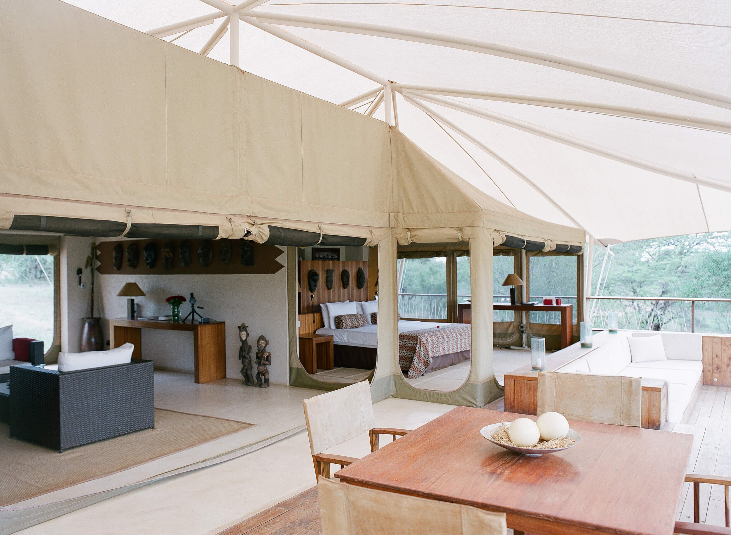 Bushtops Safari Camp luxury lodging in the Serengeti