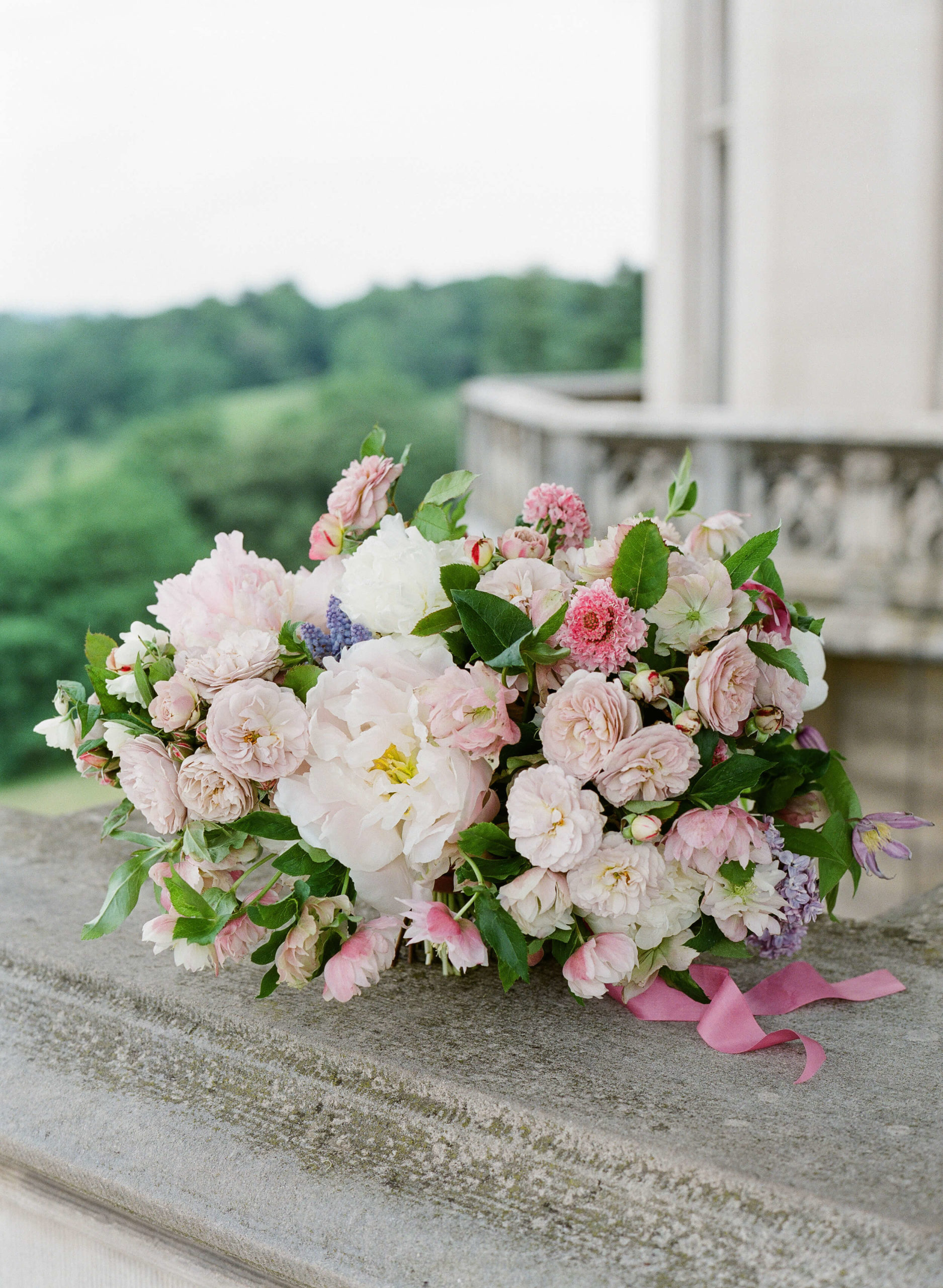 French garden inspired bridal bouquet