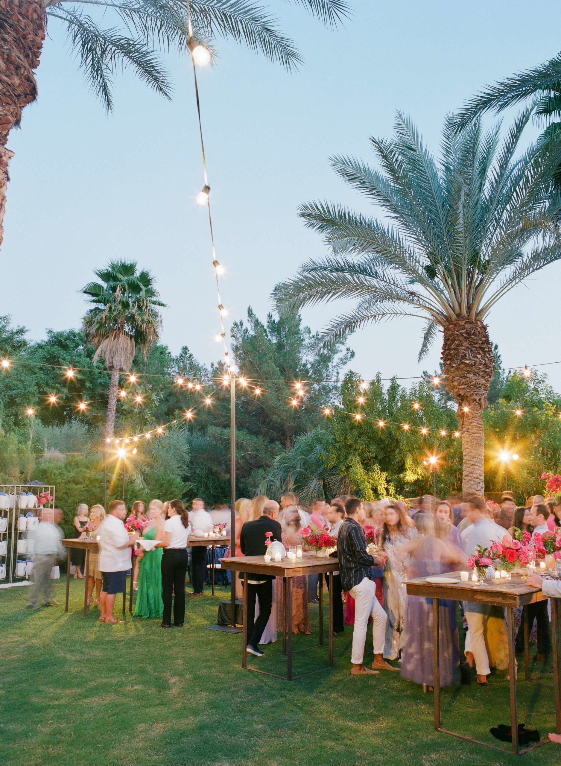 outdoor rehearsal dinner at The Parker Palm Springs