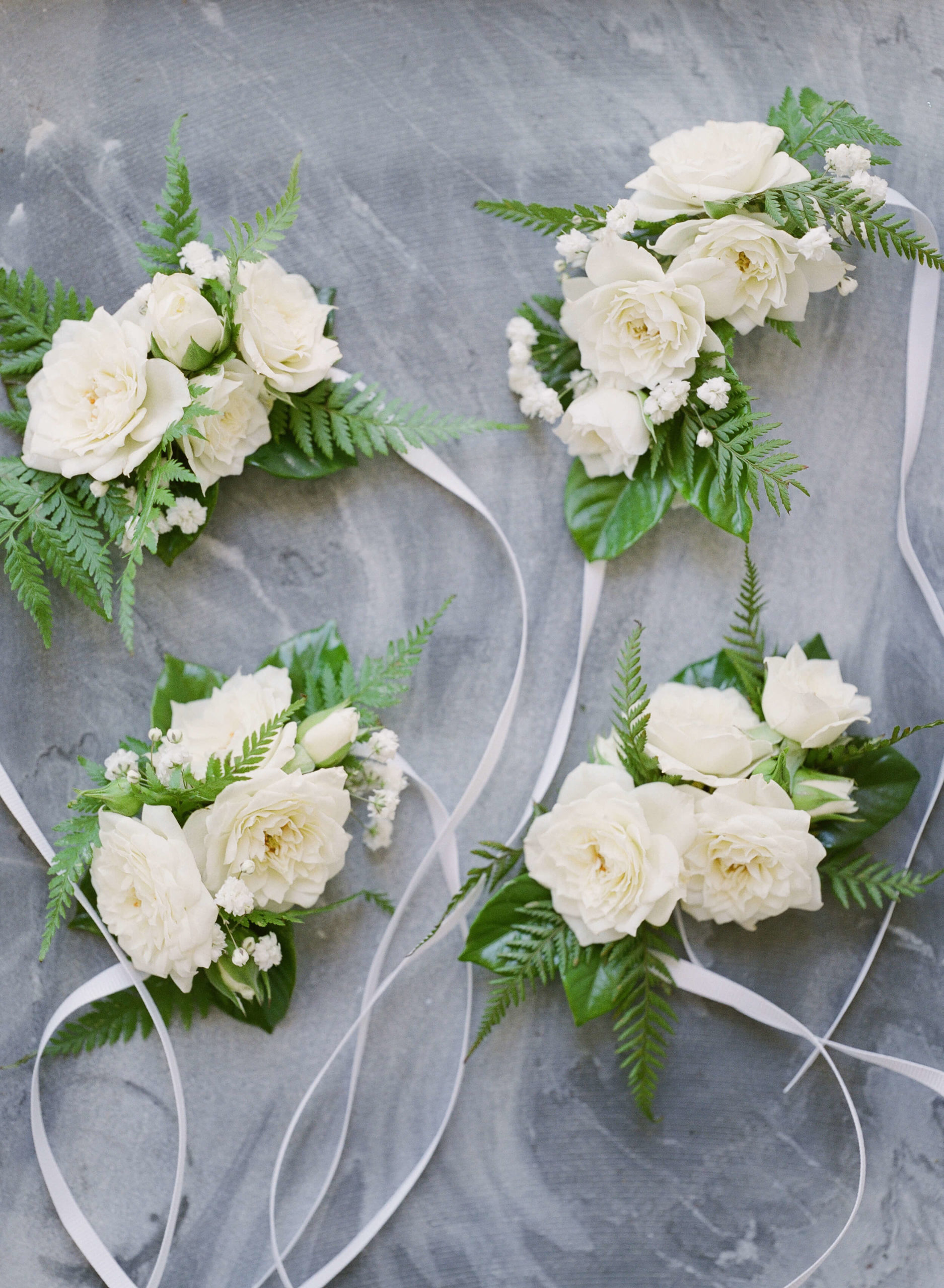 white floral boutonnières