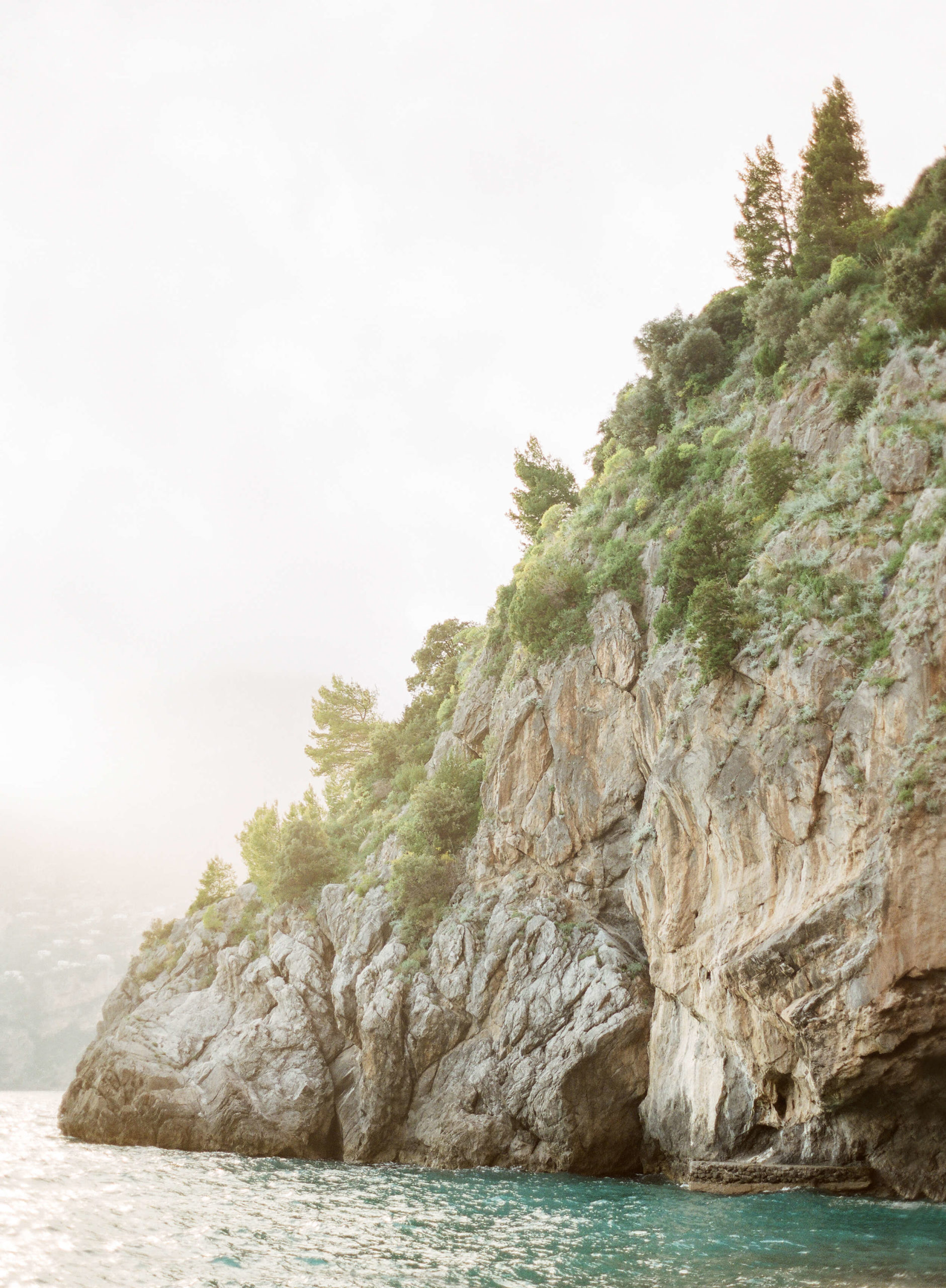 cliff on the Amalfi Coast, Italy