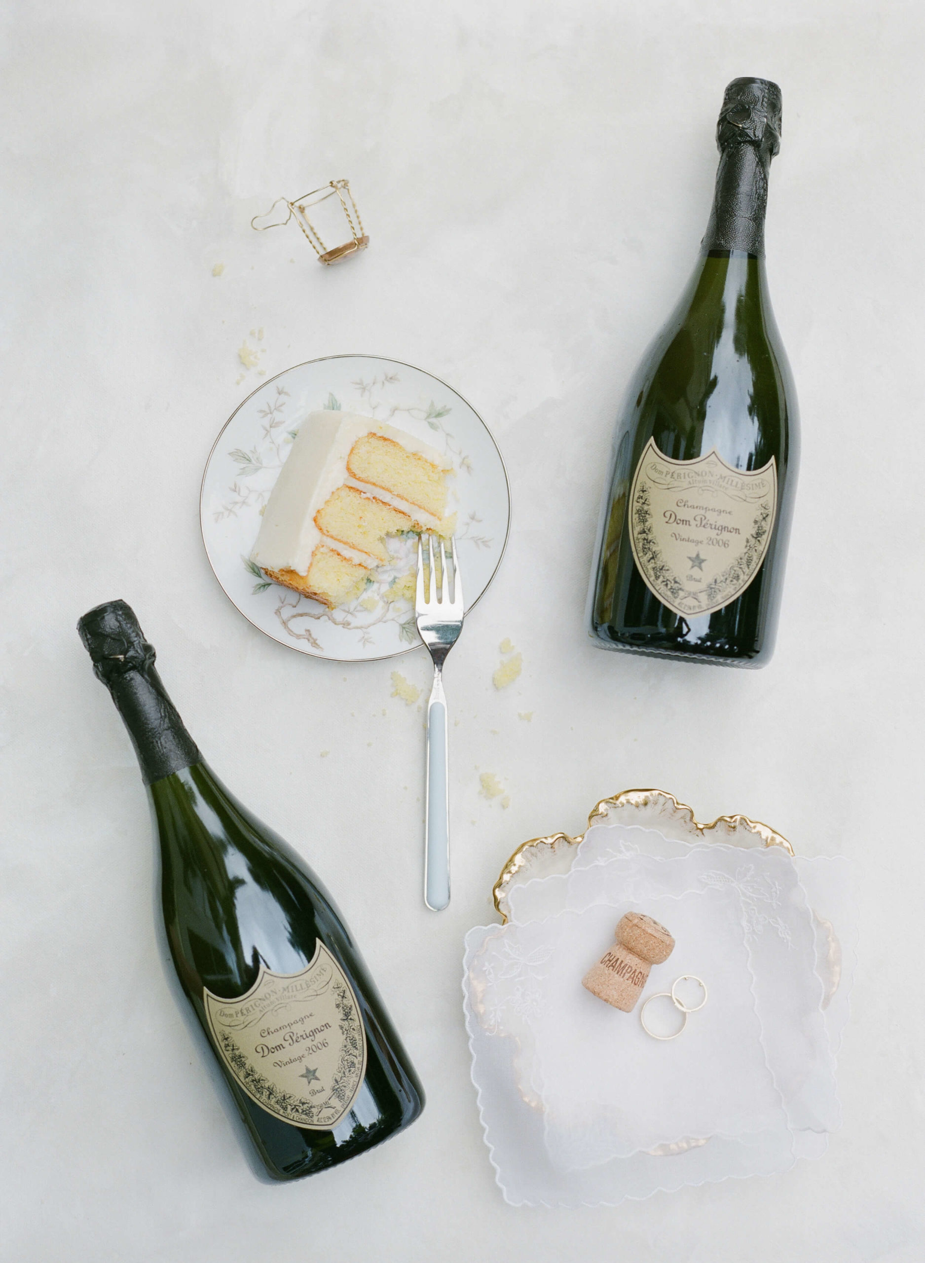 Champagne and cake