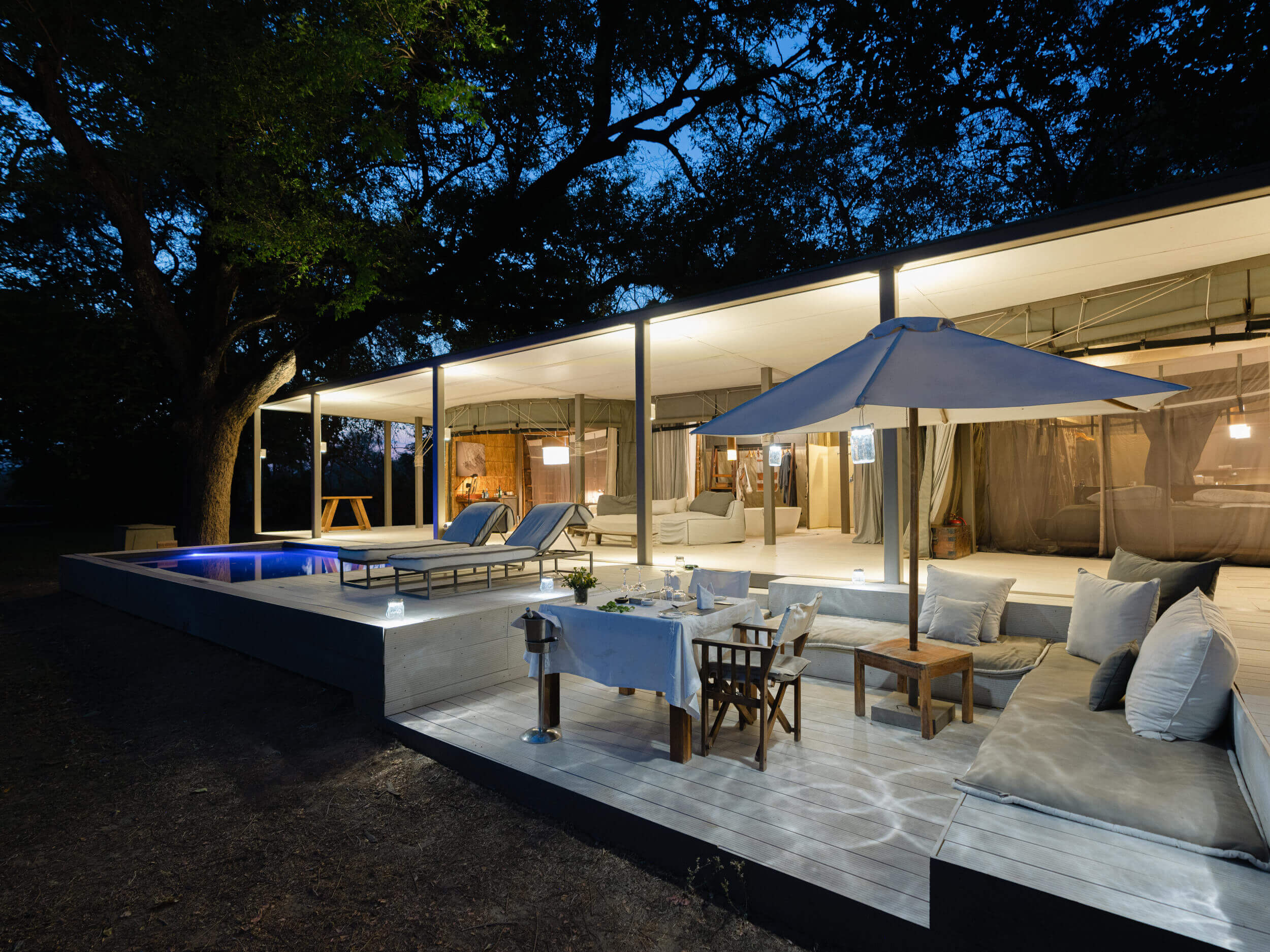 Time and Tide luxury safari suite; Zambia, Africa