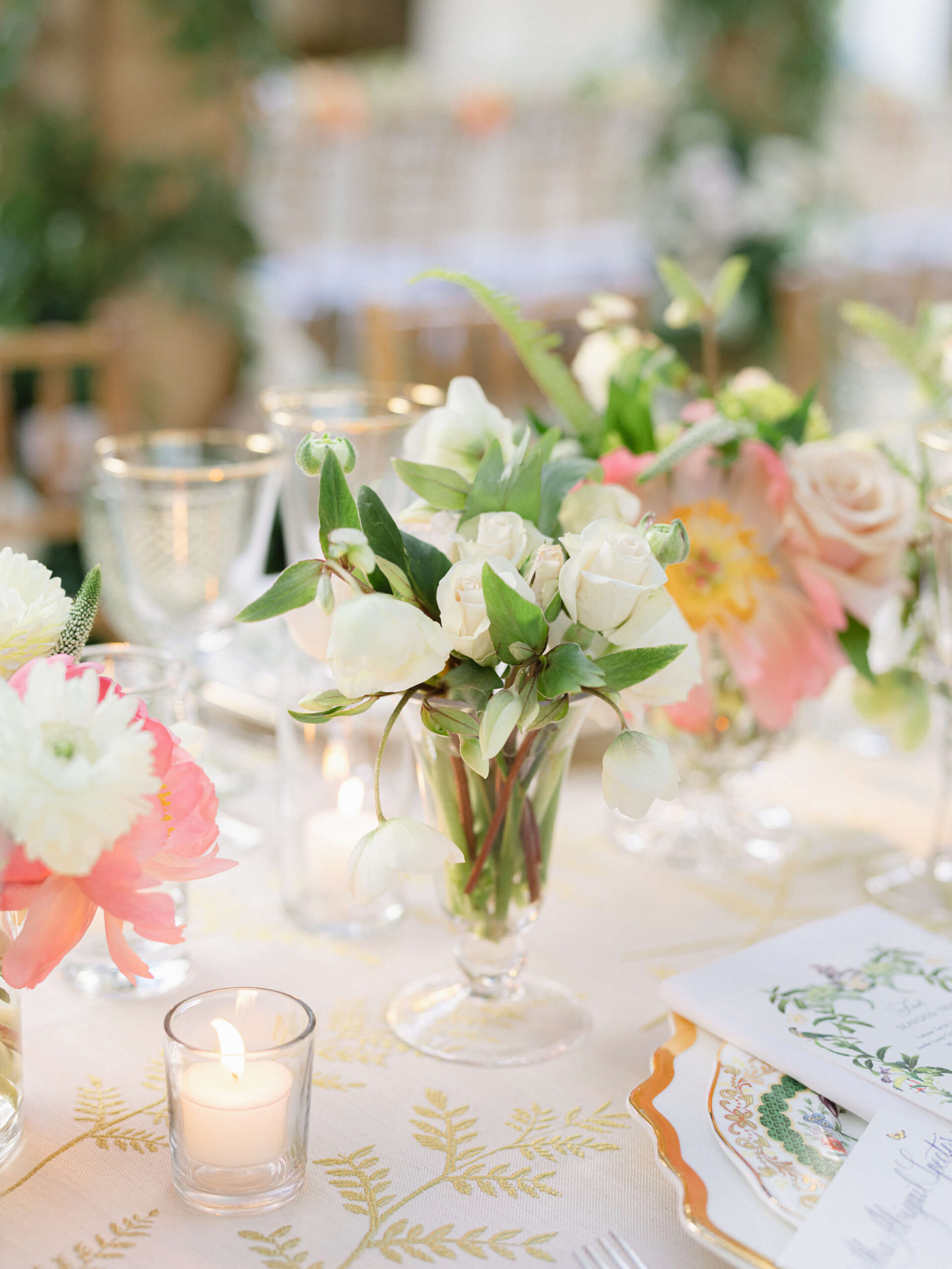 Table design, florals