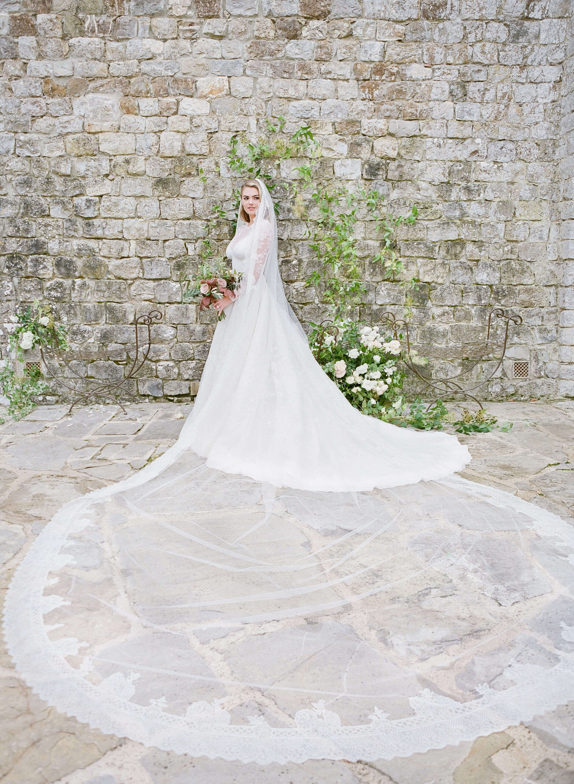 Kate Upton’s custom Valentino spring wedding gown