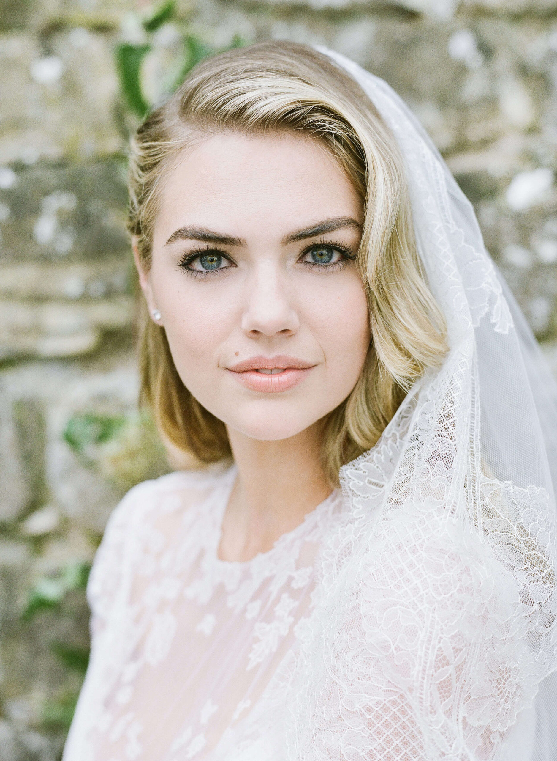 Kate Upton’s custom Valentino spring wedding gown and veil