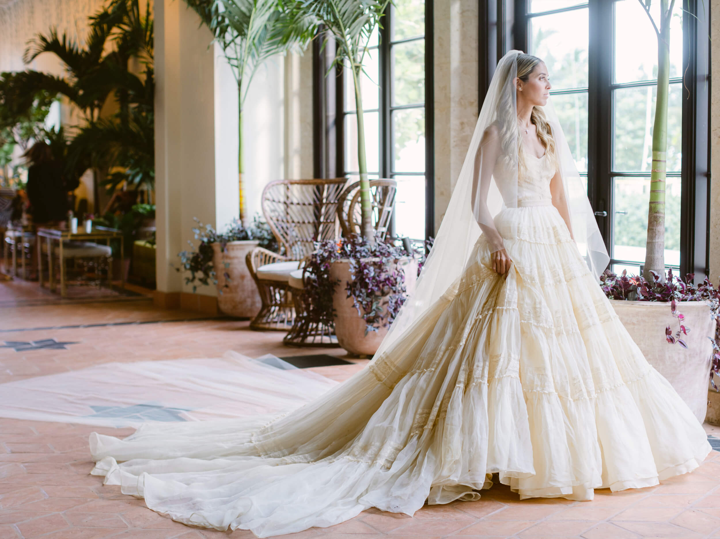 Eunice Kennedy Shriver’s vintage Dior spring wedding gown