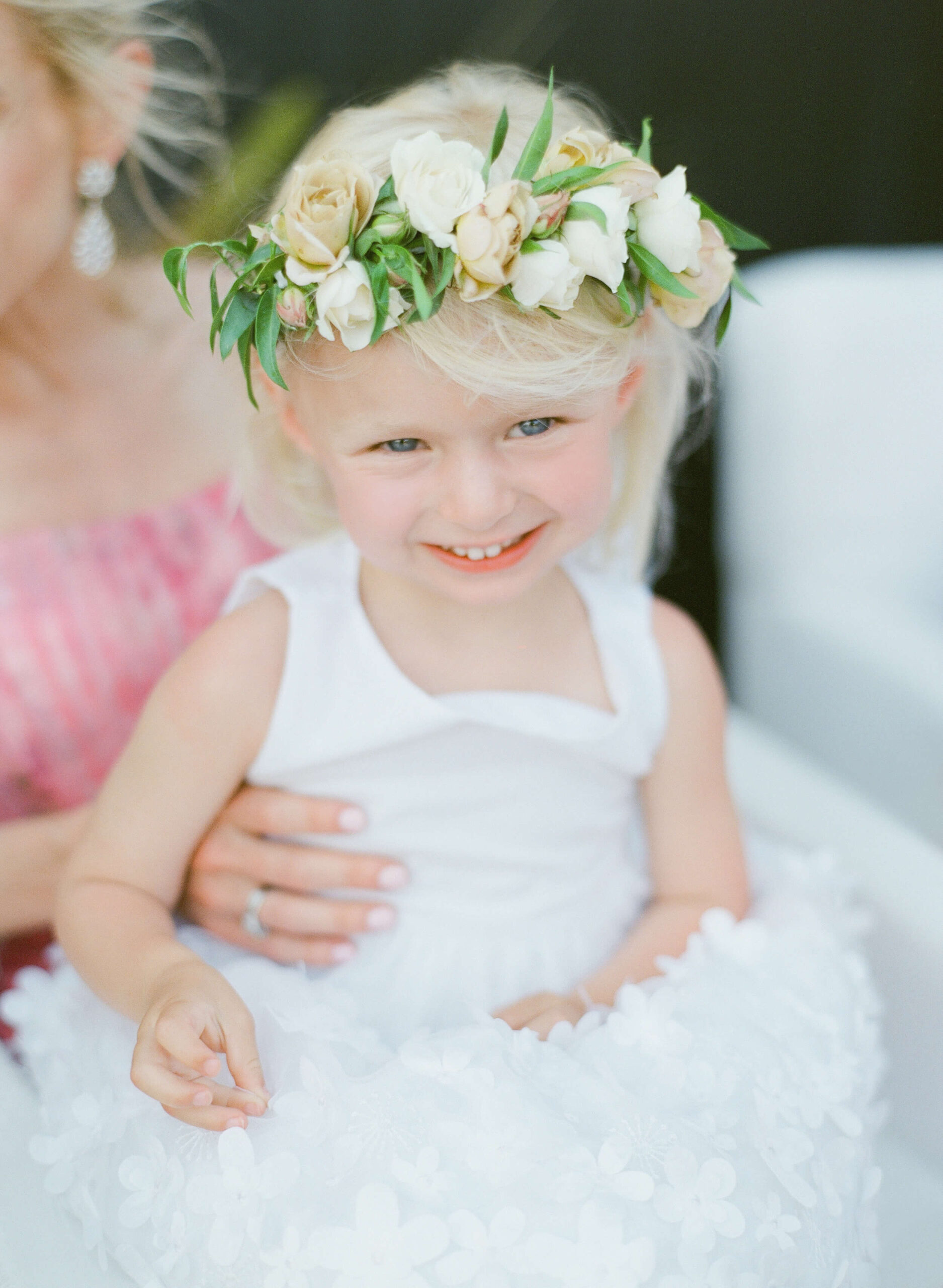 Child in flower crown