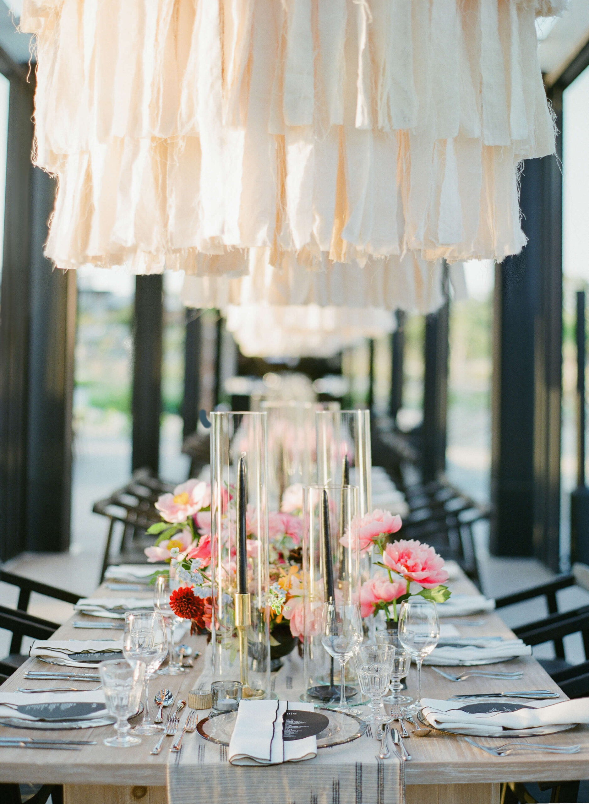Wedding reception dining design details