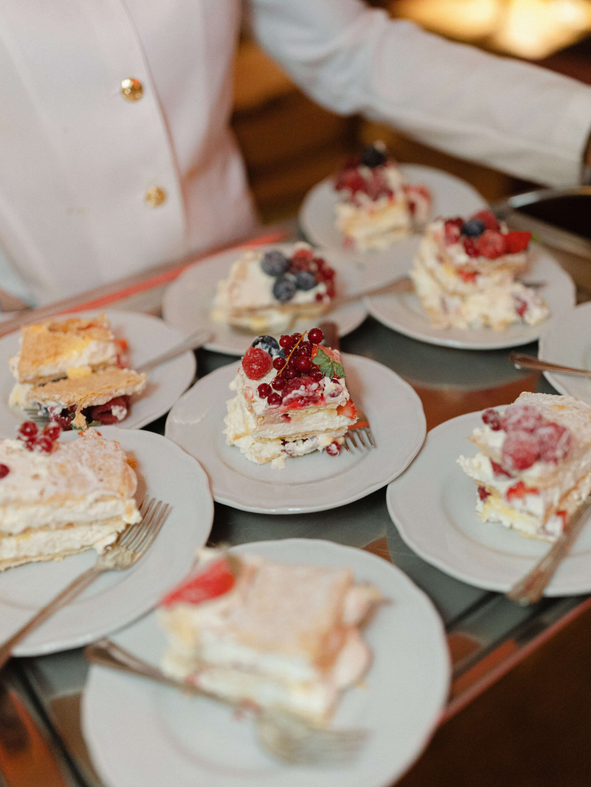 cakes served at the wedding