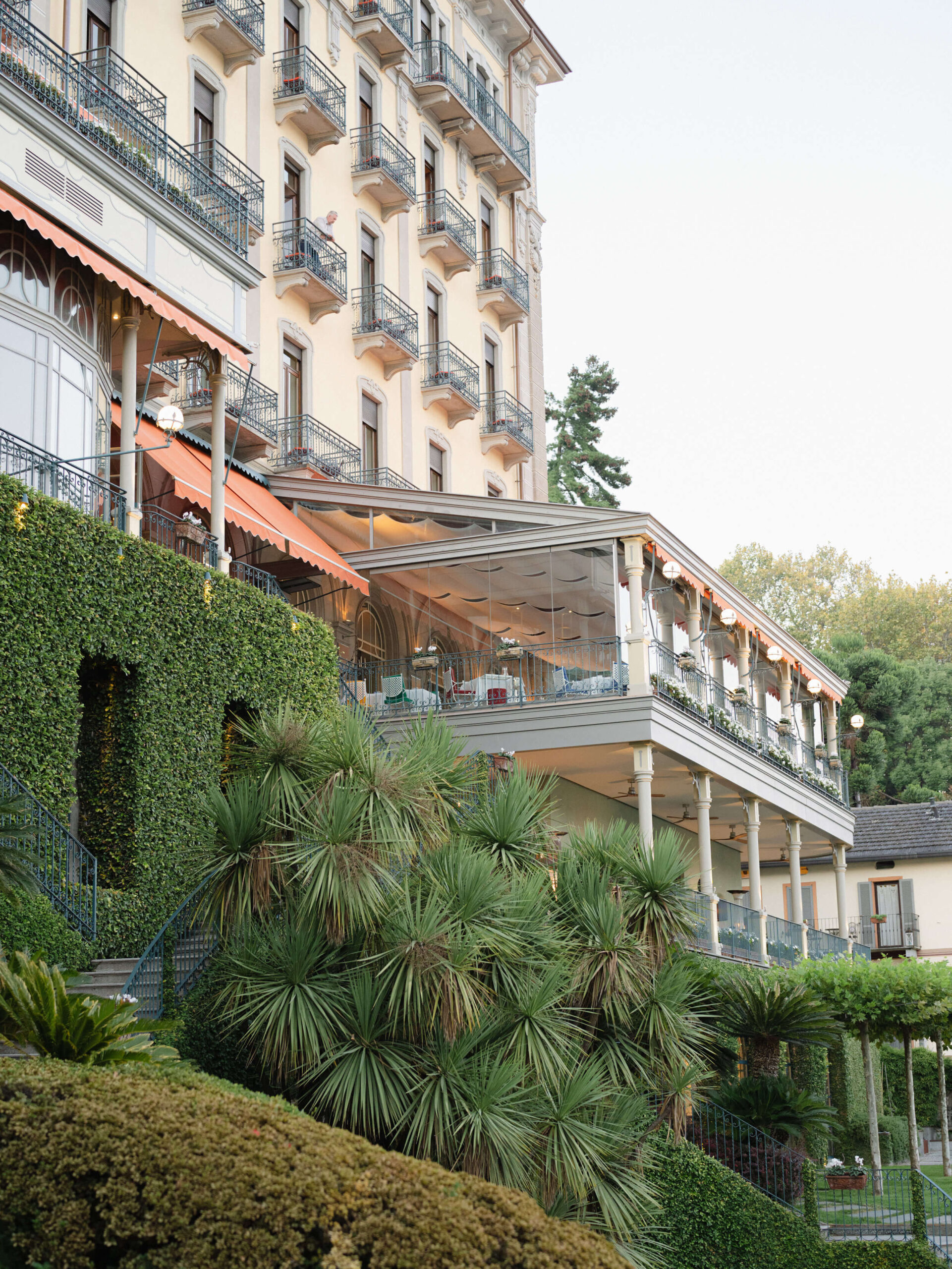balcony at the Grand Hotel Tremezzo